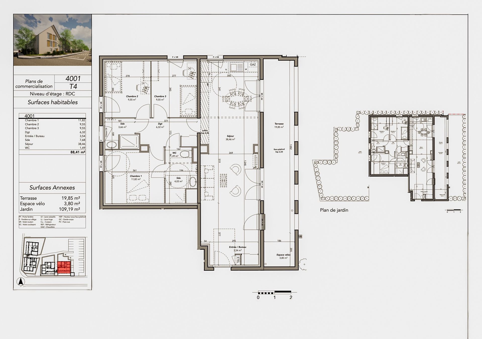 apartment 4 rooms for sale on TOURS (37100)