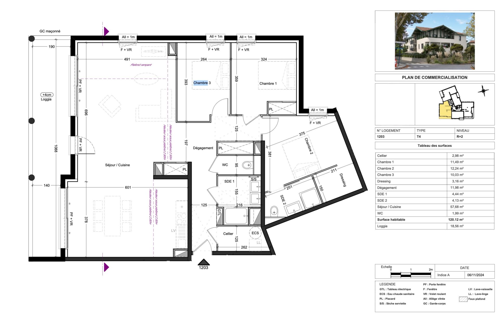 appartement 4 pièces en vente sur CAPBRETON (40130)